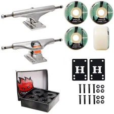 Independent Skateboard Trucks Satori 53mm 101A Wheels Spitfire Bearings + Hardw