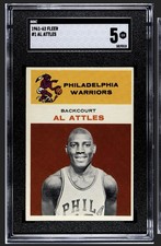 1961-62 Fleer  Al Attles #1  SGC 5 EX HOF RC Rookie