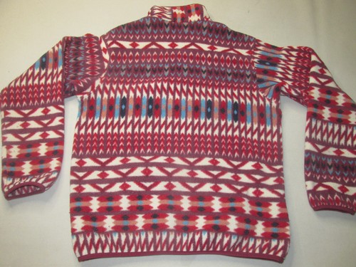 Patagonia Women's Lightweight Synchilla Snap-T Fleece * Red Aztec * Small - Picture 4 of 4
