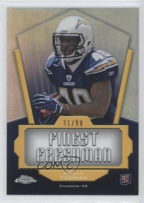 2011 Topps Chrome Finest Freshman Refractor 31/99 Jordan Todman Rookie RC 1b8