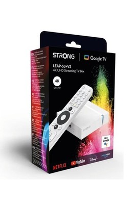 STRONG LEAP-S3+V2 Streaming Smart TV Box 4K UHD   2 GB RAM + 16 GB Speicher, HDR