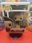 Funko Pop! Marvel Infinity Saga (Tony Stark #1416) GITD EEE Vinyl W/ Protector