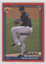 2021 Topps Archives 1991 Topps Red 16/75 Sixto Sanchez #188 0s23