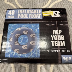 Pegasus Sports 48"  Inflatable Pool Float NC Repeating Logo NEW