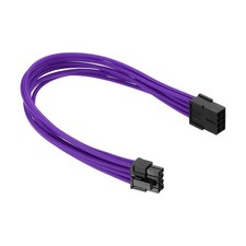 PCIe Cable 8 Pin Male to 8 Pin Male 300mm, 1Pcs GPU Power Cable Black Purple
