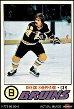 1977 Topps #95 Gregg Sheppard Bruins 8 - NM/MT