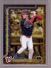 ROBERT HASSELL III 2025 Topps Gilded Collection #148 Chrome Rookie RC #74/99