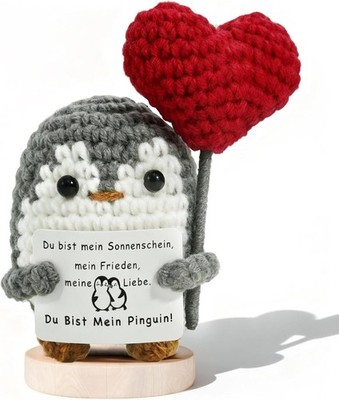 Positive Pinguin Partner Geschenk für Männer, Ich liebe Dich Geschenk, Jahrestag