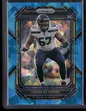 2022 Panini Prizm Charles Cross Blue Ice Prizm RC /99 #368 Seattle Seahawks