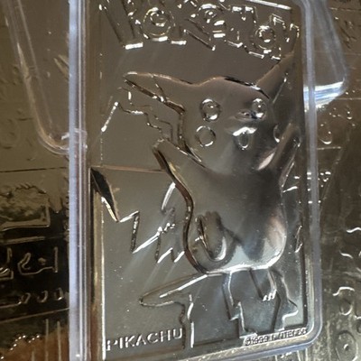 Vintage Burger King Pokémon 23K Gold Plated Pikachu Card w/ Case 1999
