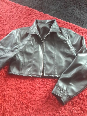 Lederjacke  Kurz Lànge 39cm Gothic  Biker Gr M