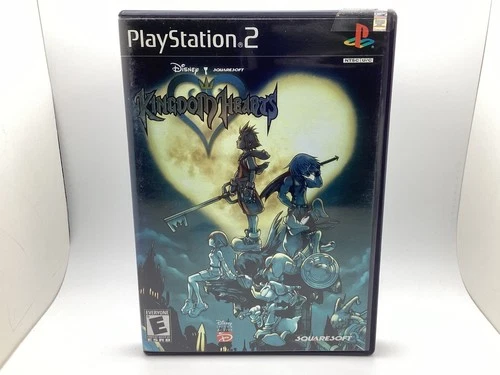 Kingdom Hearts for PS2 CIB Black Label with Manual- Cleaned Tested and Working