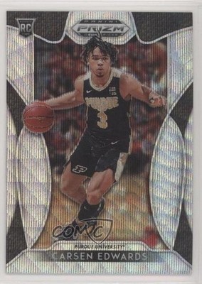 2019 Panini Prizm Draft Picks Blue Wave 94/299 Carsen Edwards #98 Rookie RC 0q0