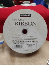 Kirkland Wire Edged Ribbon Snowflakes Beautiful Ribbon 50 Yards x