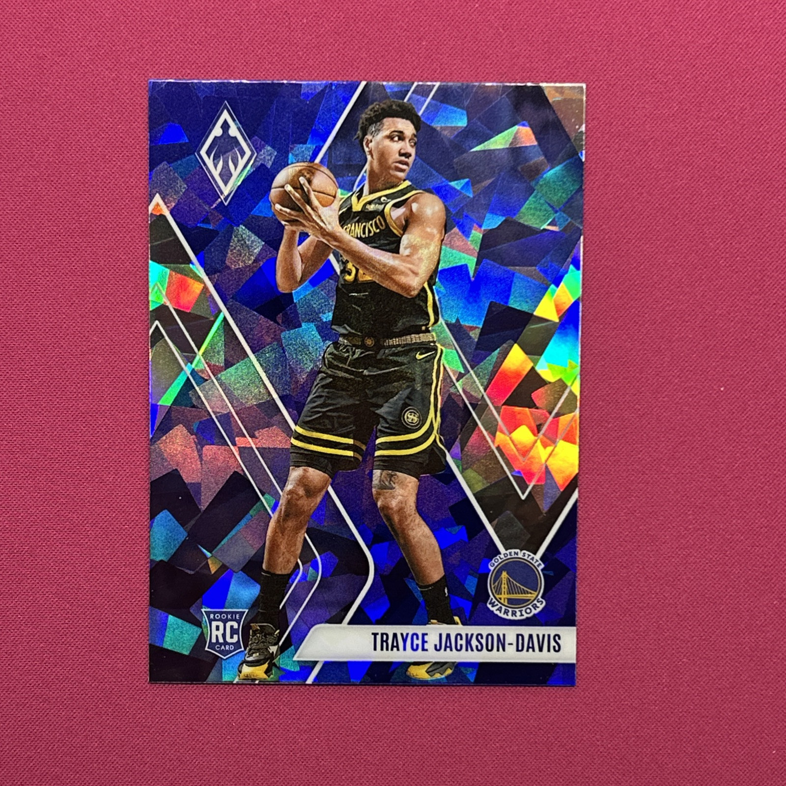 2023 Panini Phoenix Trayce Jackson- Davis Blue Ice RC #288 Warriors