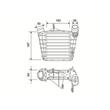VALEO LADELUFTKÜHLER TURBOKÜHLER passend für SEAT CORDOBA IBIZA SKODA FABIA