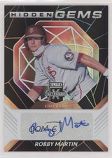 2021 Panini Elite Extra Edition Hidden Gems Black Robby Martin Jr Auto 4z8