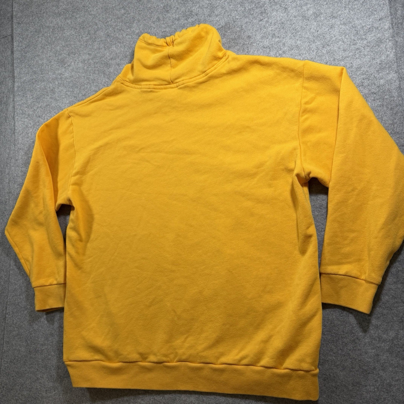 Victoria's Secret PINK Sweatshirt Womens L Yellow Spellout Cowl Neck Pullover thumbnail 11