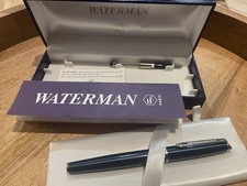Waterman Hemisphere Fountain Pen – Metallic Blue – France – Medium Nib