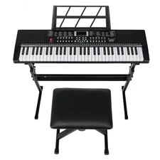 🎸FAST,  FREE SHIPPING!🎸61 Key Electric Piano/Keyboard +USB MIDI +Stand!