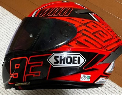 SHOEI X-Fourteen MARQUEZ4 Full Face Helmet Size M Mirror Shield