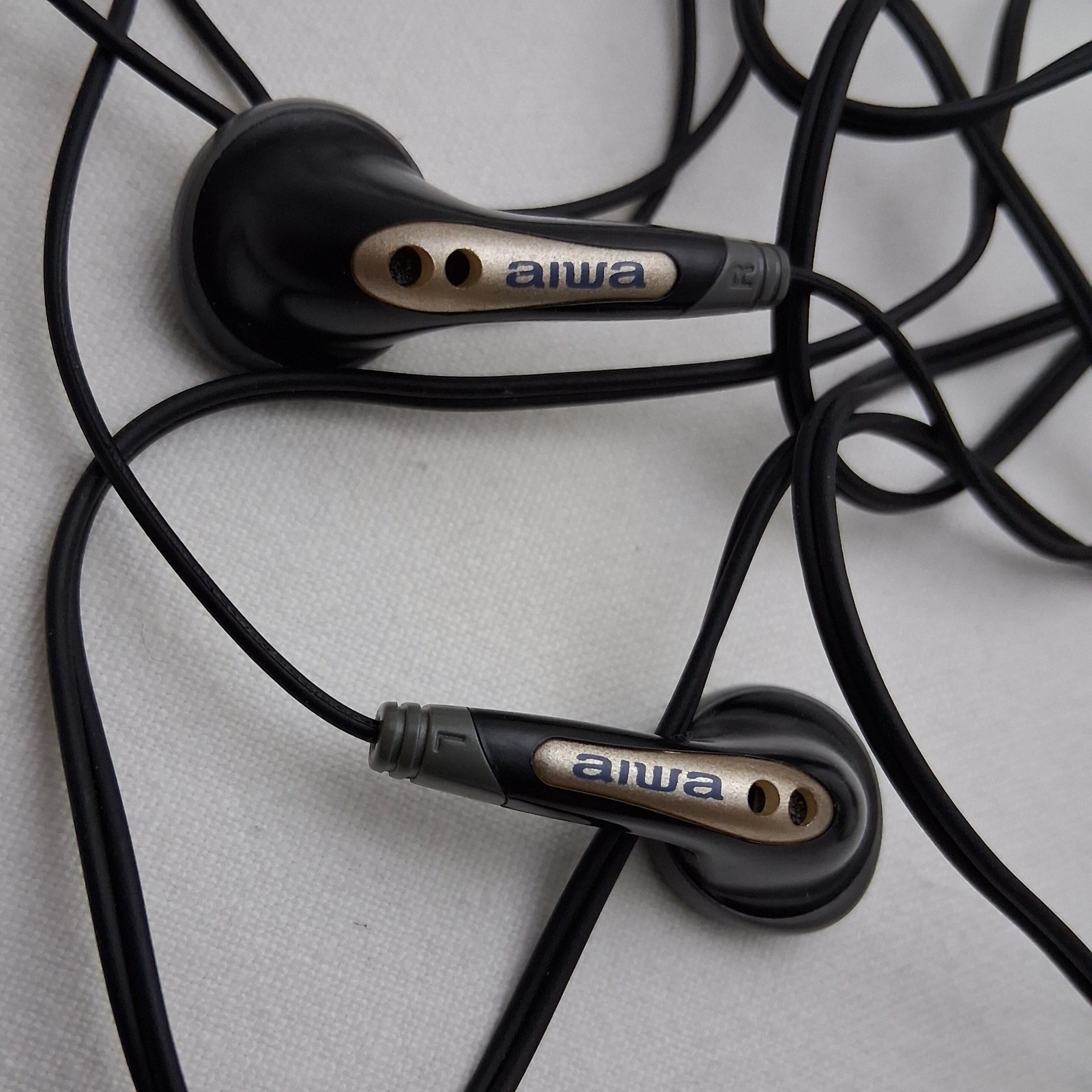 Vintage Aiwa In-Ear Kopfhörer Ohrhörer 3,5 mm Stereo Headphones