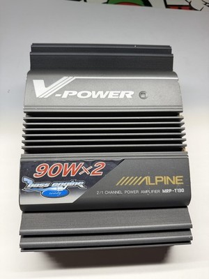 Alpine V-Power MRP-T130 2/1 Channel Power Amplifier  amazing    tuned Bass EQ 