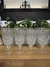 Fostoria HERITAGE CLEAR Ice Tea/Water  Glasses  SET OF FOUR  