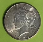1922 S ~ United States ~ PEACE DOLLAR ~ $1 Coin US USA Currency ~ XF 90% Silver