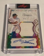 2025 Leaf Spectacular JOSE CANSECO Game-Used Memorabilia AUTOGRAPH Jersey  #2/3