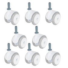 8 Pcs Silent Walker Casters Reusable Plastic Wheel Baby Parts No Noise Wheels