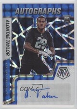 2022 Panini Mosaic Rookie Blue Prizm 36/99 Alontae Taylor #RAM-AT Auto s5j
