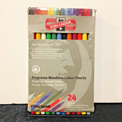 Koh-I-Noor Progresso Woodless Colour Pencils Hardtmuth Professional Artist Set