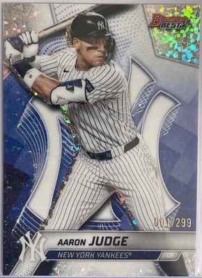 Aaron Judge 2025 Bowman’s Best Mini Diamond Refractor 001/299 New York Yankees.