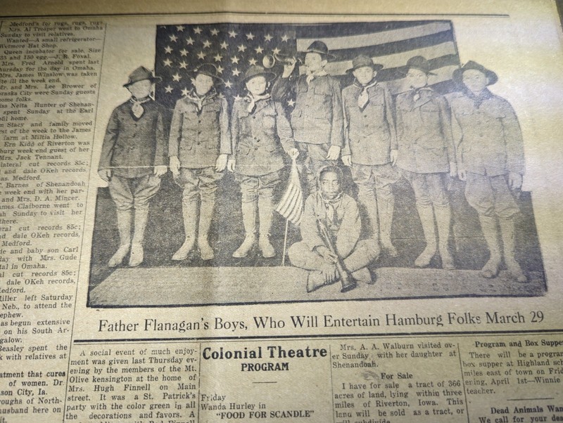 MAR 1921 NEWSPAPER PAGE #2757- FATHER FLANAGAN'S BOYS FROM OMAHA, NEBRASKA- 3 PG