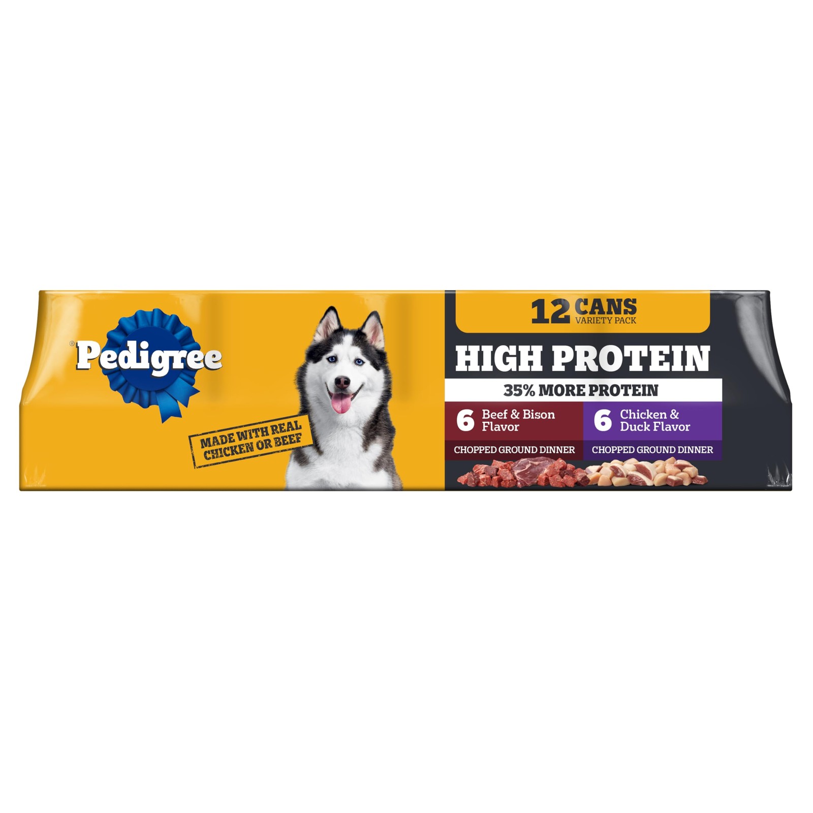 Chicken Duck & Beef Bison Flavor Variety Pack 13.2 ...