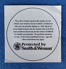 Protected By Smith Wesson Decal Sticker American Flag Auto Window Contest Protected By Smith Wesson Decal Sticker American Flag Auto Window Contest