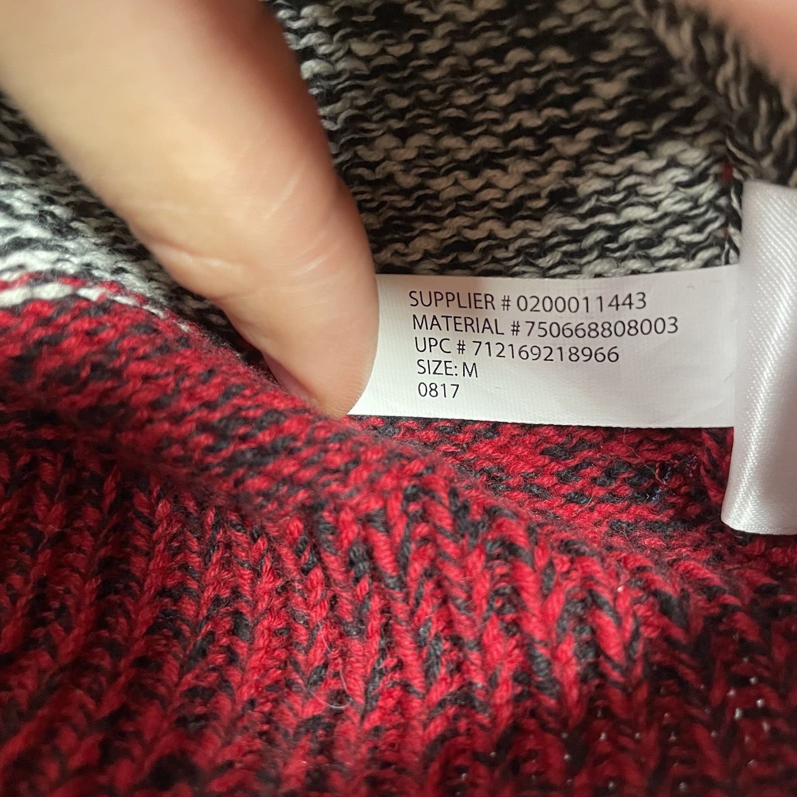 CHAPS Turtleneck Button Sweater Pullover Grey,Red… - image 7