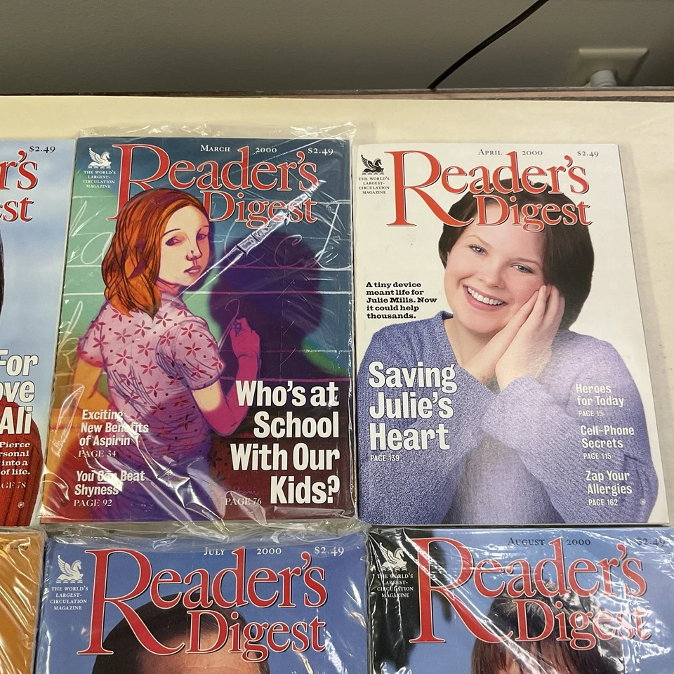 2000 Reader's Digest Magazine Set Lot of 12 Complete Year Issues USA - Image 3 of 4