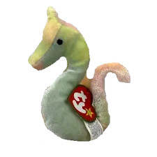 Neon the Seahorse Ty Teenie Beanie Babies 13 McDonalds Toy Retired 2000 SEALED