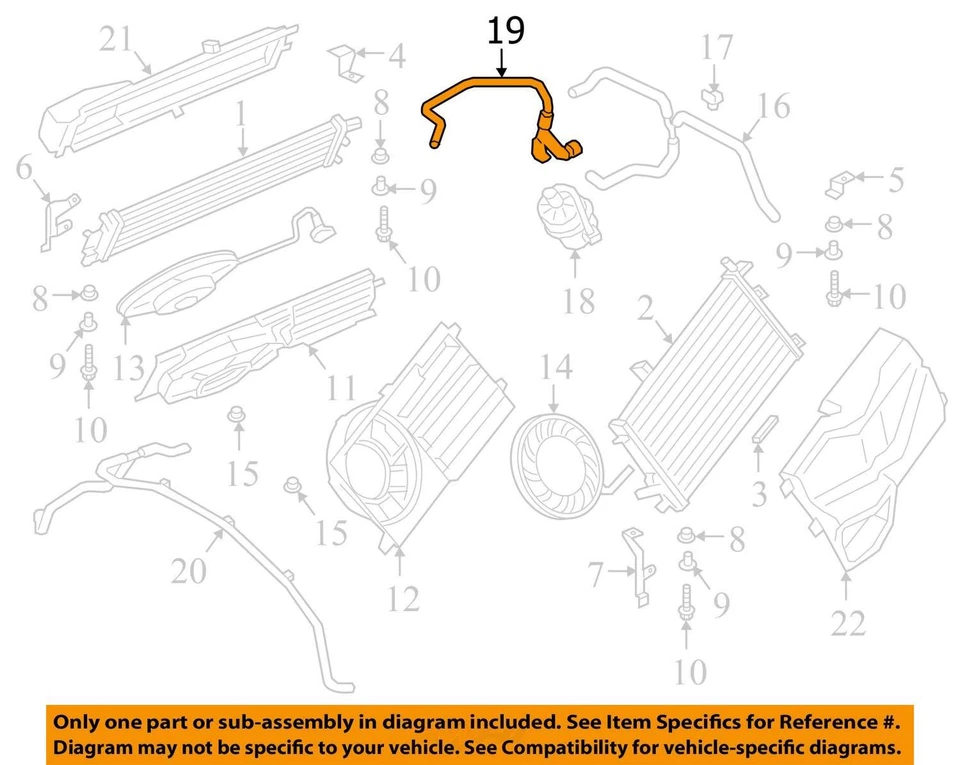Porsche 981 718 Cayman Boxster 2017 2018 2019 manguera de refrigerante tubo fabricante de equipos originales Foto 3 de 4