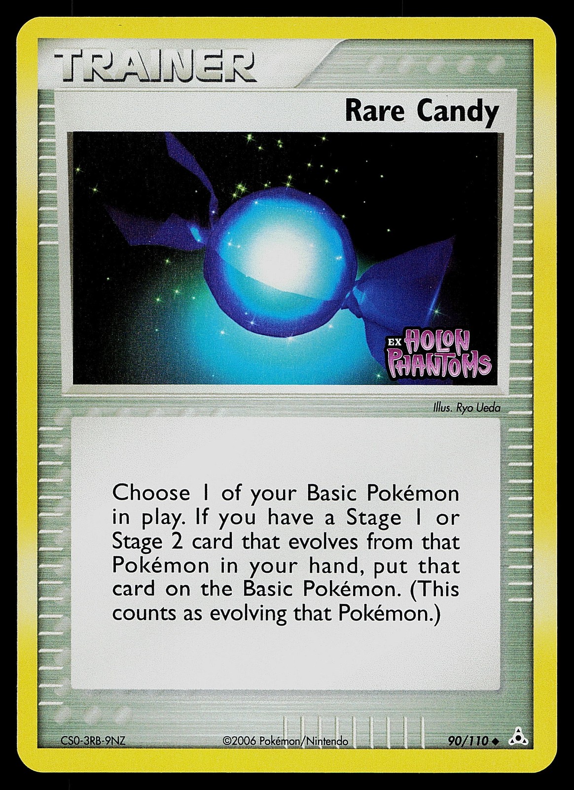 Pokemon Card - Rare Candy Holon Phantoms 90/110 Reverse Holo Stamped