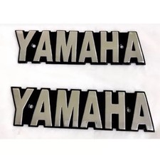 Juego de insignias emblema tanque de combustible para Yamaha RX115 lado izquierdo derecho repuesto nuevo