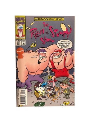 Marvel Comics The Ren & Stimpy Show #23 Oct Madcap Rasslin' Issue