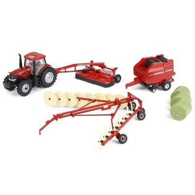 ERTL 1/64th Case IH 4 Piece Haying Set 44078