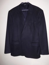  BA241 NEW Joseph A. Bank - Signature PURE Cashmere BLACK BLAZER - 46R
