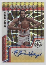 2021-22 Panini Mosaic Choice Fusion Red & Yellow Prizm Elvin Hayes Auto HOF 14t3