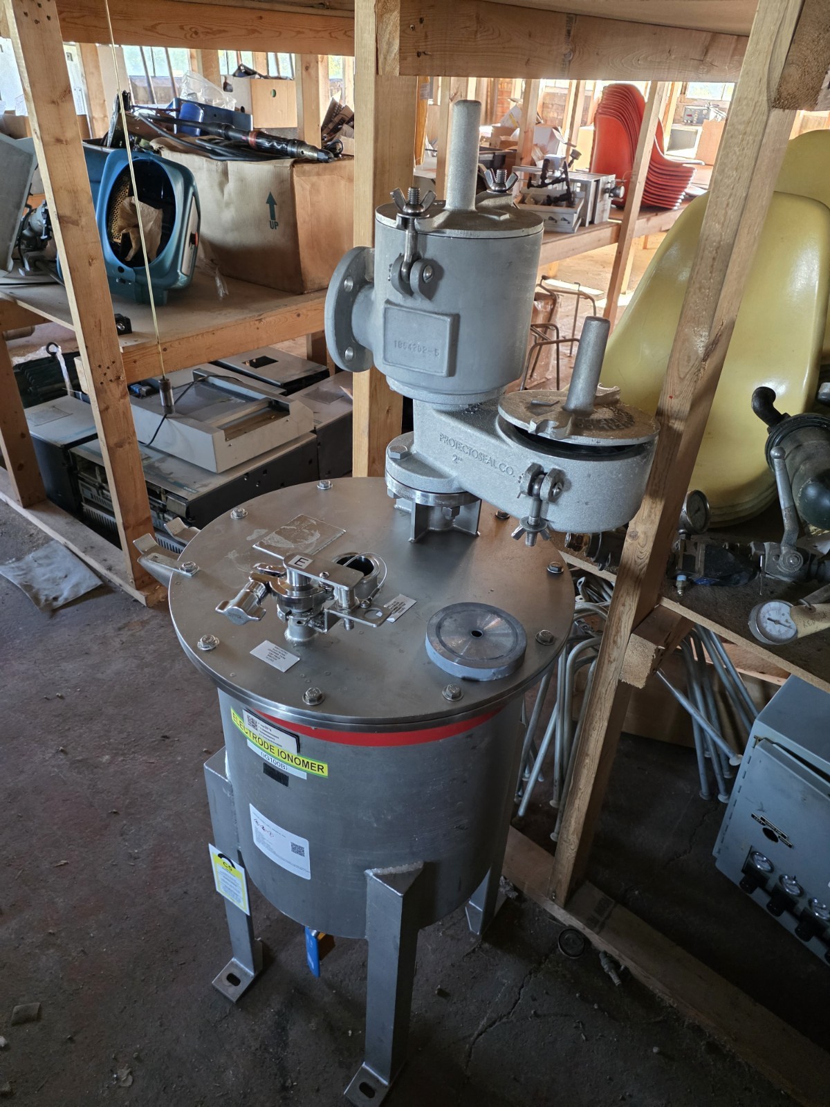 Process Mixer 17.9gal Sho-Me Fabrication Stainless Steel Process Vessel/Mixing Tank ...