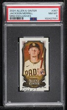 2024 Topps Allen & Ginter Exclusive EXT Mini Jackson Merrill #357 PSA 8 8d2