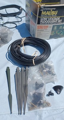 Vintage Intermatic Malibu Low Voltage Outdoor Light System Parts Lot   